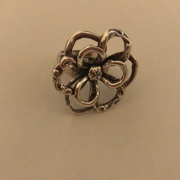 Silpada R2784 Sterling Silver Flower Power Ring 6 1960's Mod - Picture 3 of 6